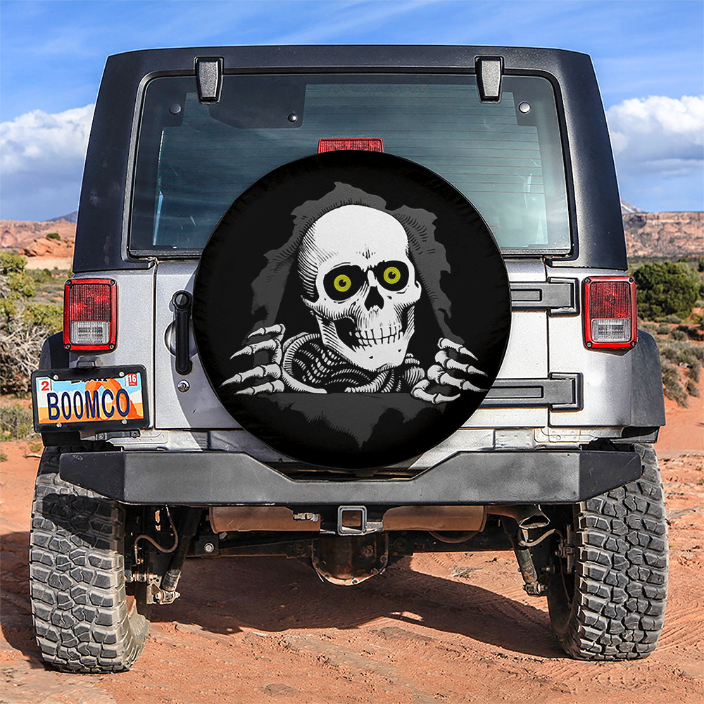 Skull Hidden Jeep Car Spare Tire Covers Gift For Campers Nearkii