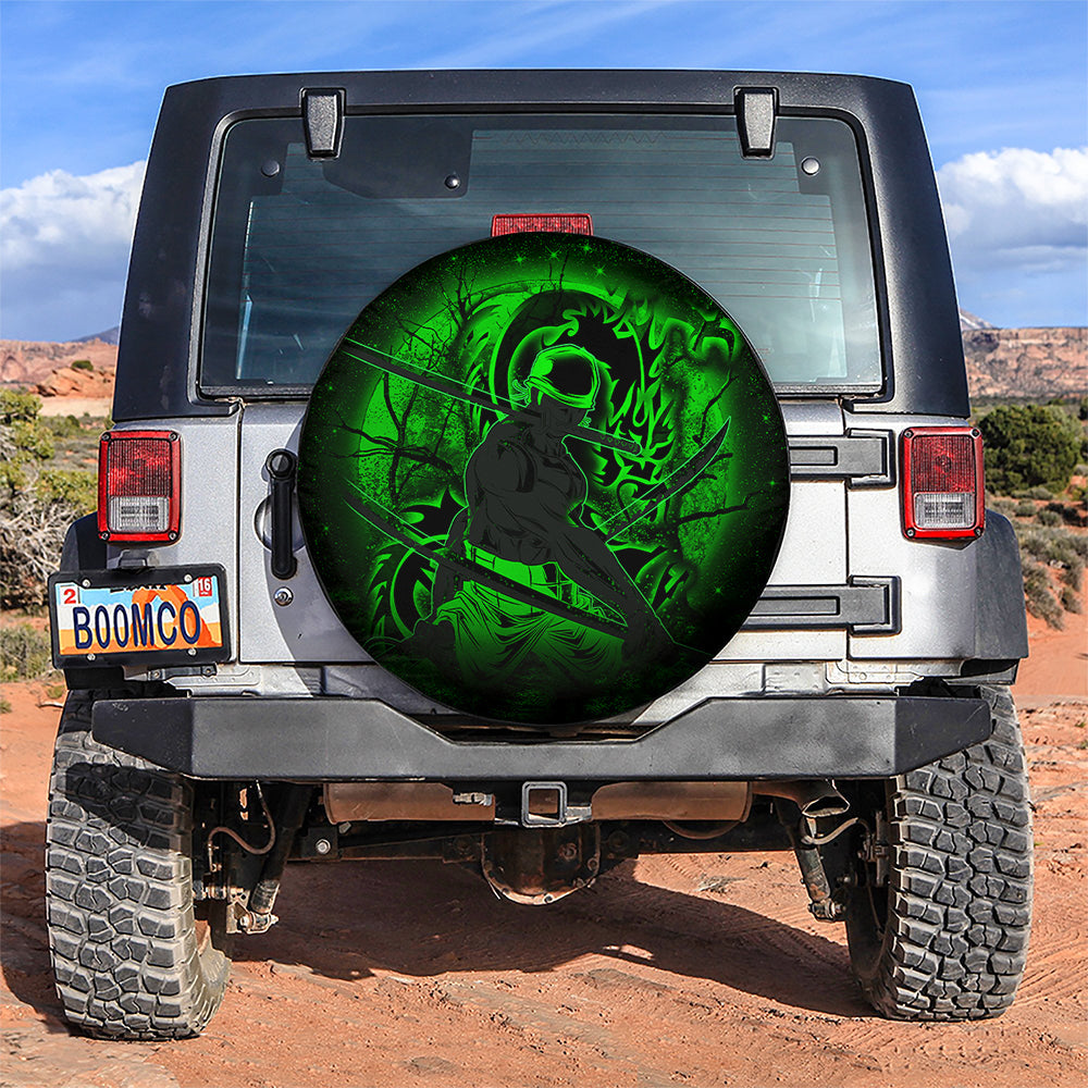 Zoro One Piece Moonlight Jeep Car Spare Tire Covers Gift For Campers Nearkii