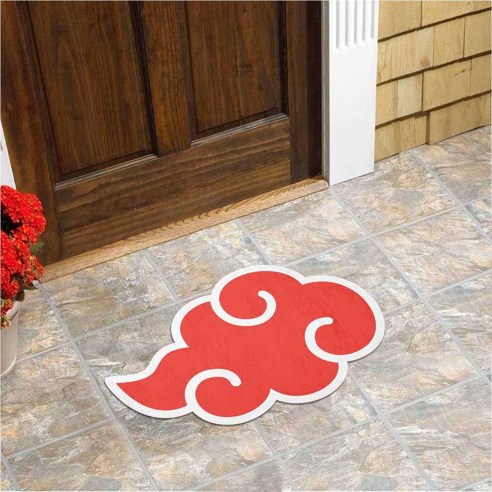 Akatsuki Cloud Naruto Anime Custom Shape Rubber Doormat Home Decor Nearkii