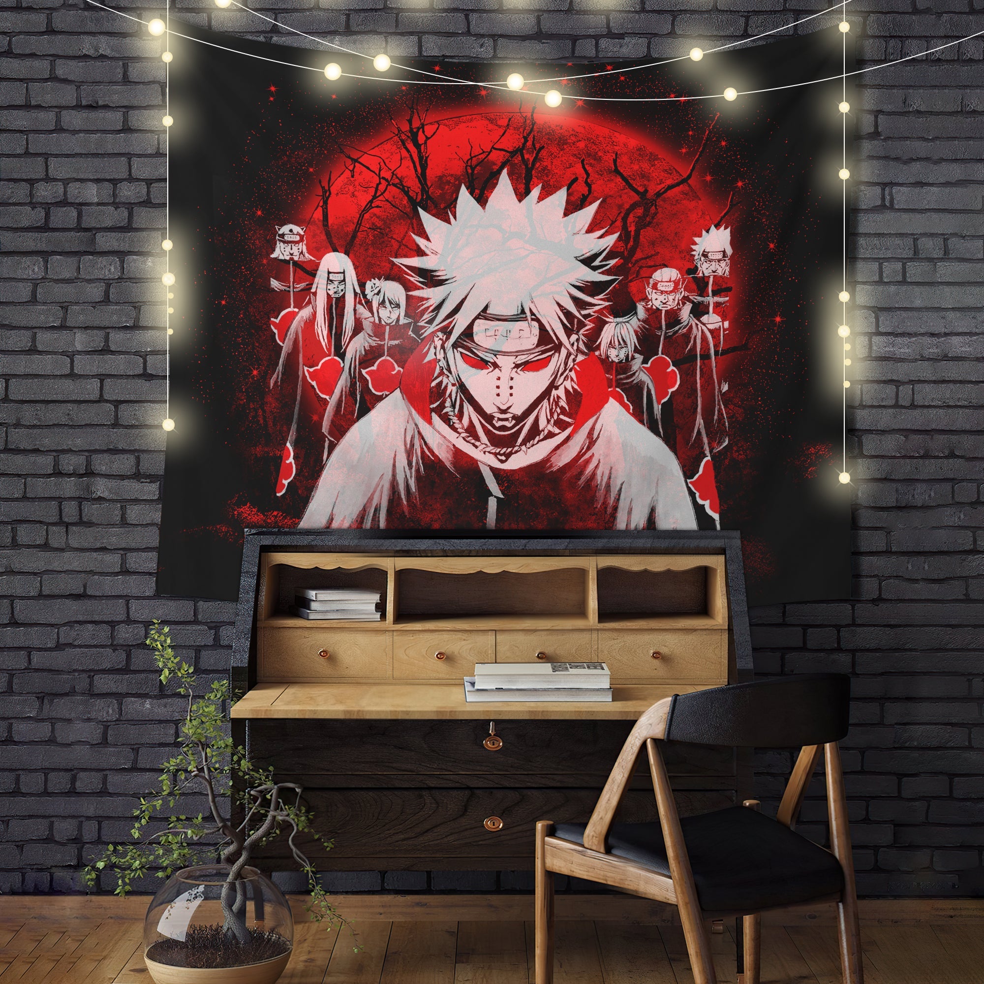 Akatsuki Moonlight Tapestry Room Decor Nearkii