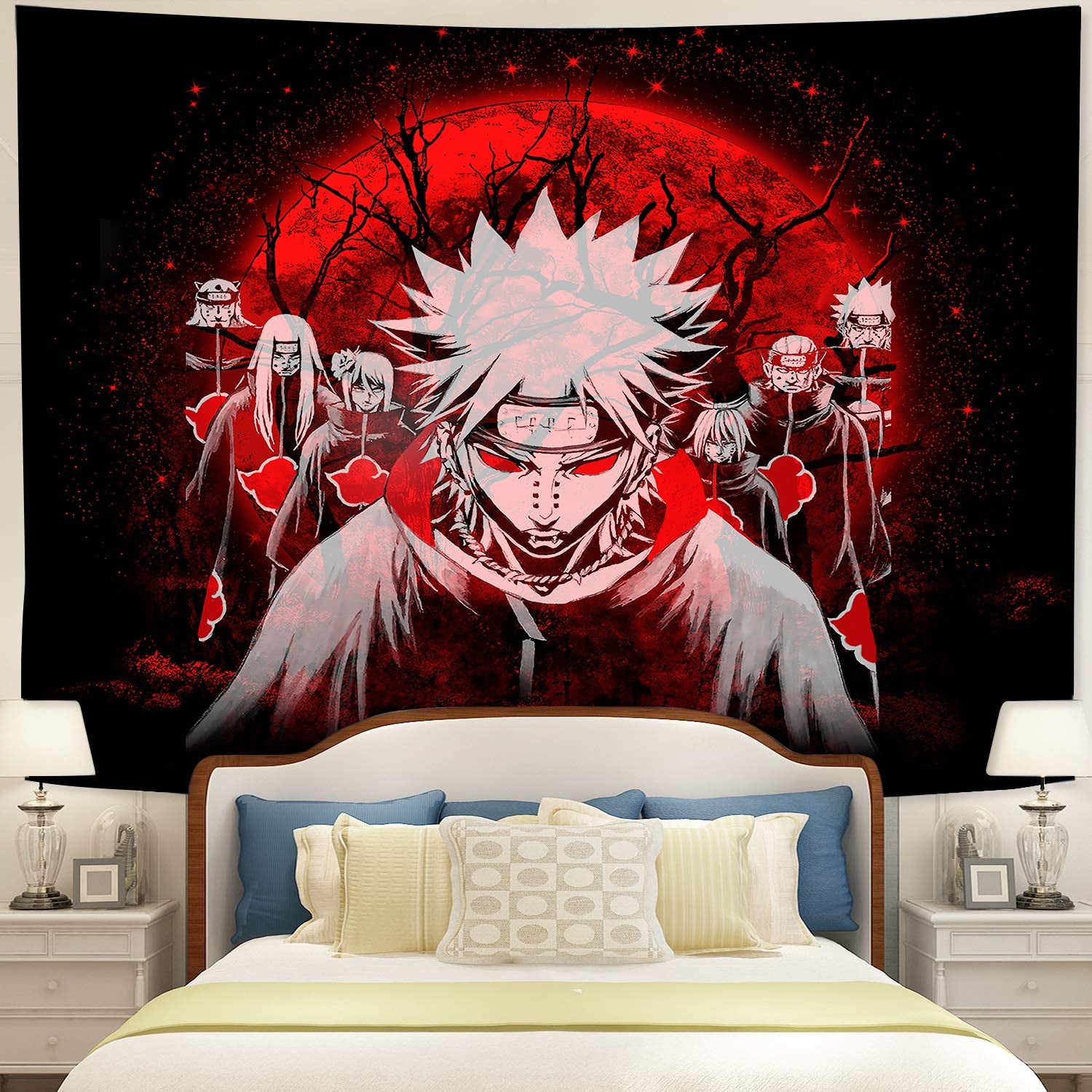 Akatsuki Moonlight Tapestry Room Decor Nearkii