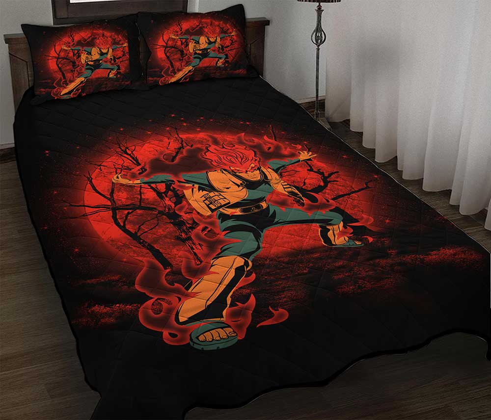 Gai Naruto Eight Gate Mode Moonlight Quilt Bed Sets Nearkii