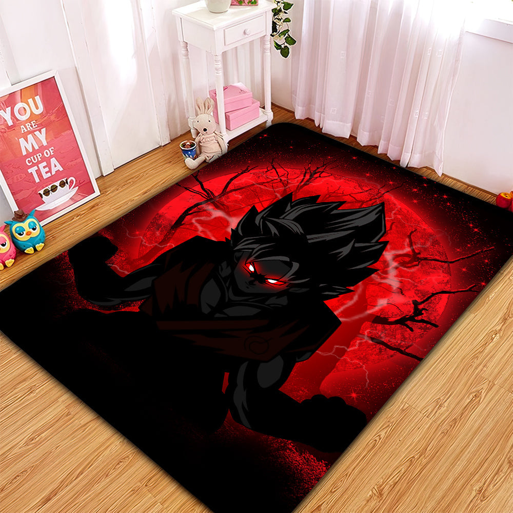 Goku Saiyan Evil Moonlight Rug Carpet Rug Home Room Decor Nearkii