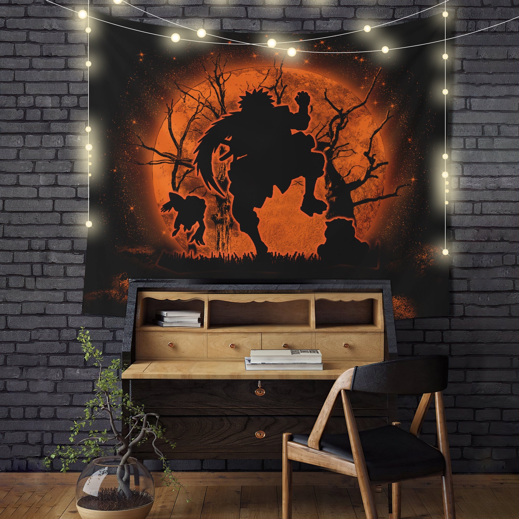 Jiraiya Moonlight Tapestry Room Decor Nearkii