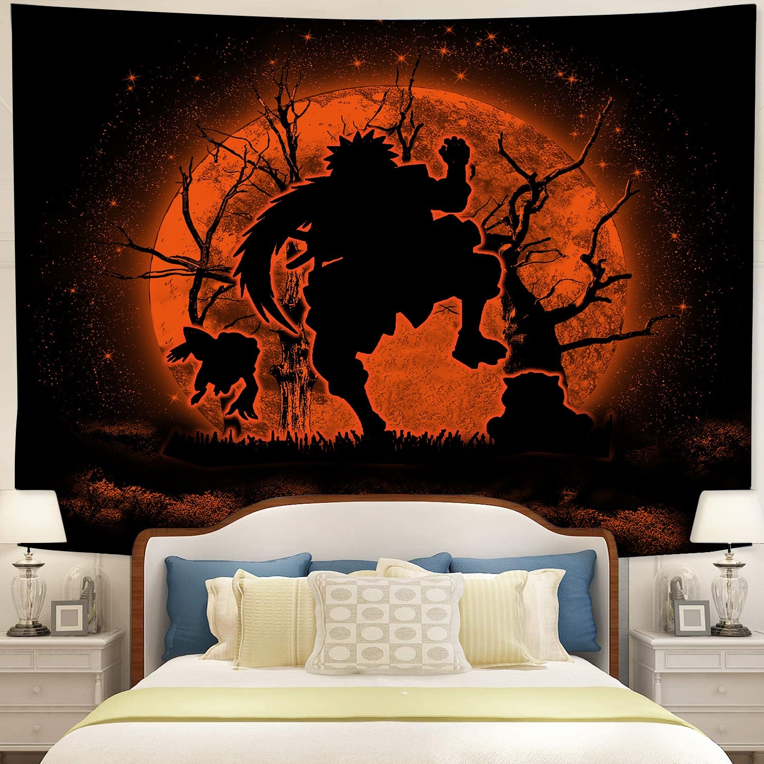 Jiraiya Moonlight Tapestry Room Decor Nearkii