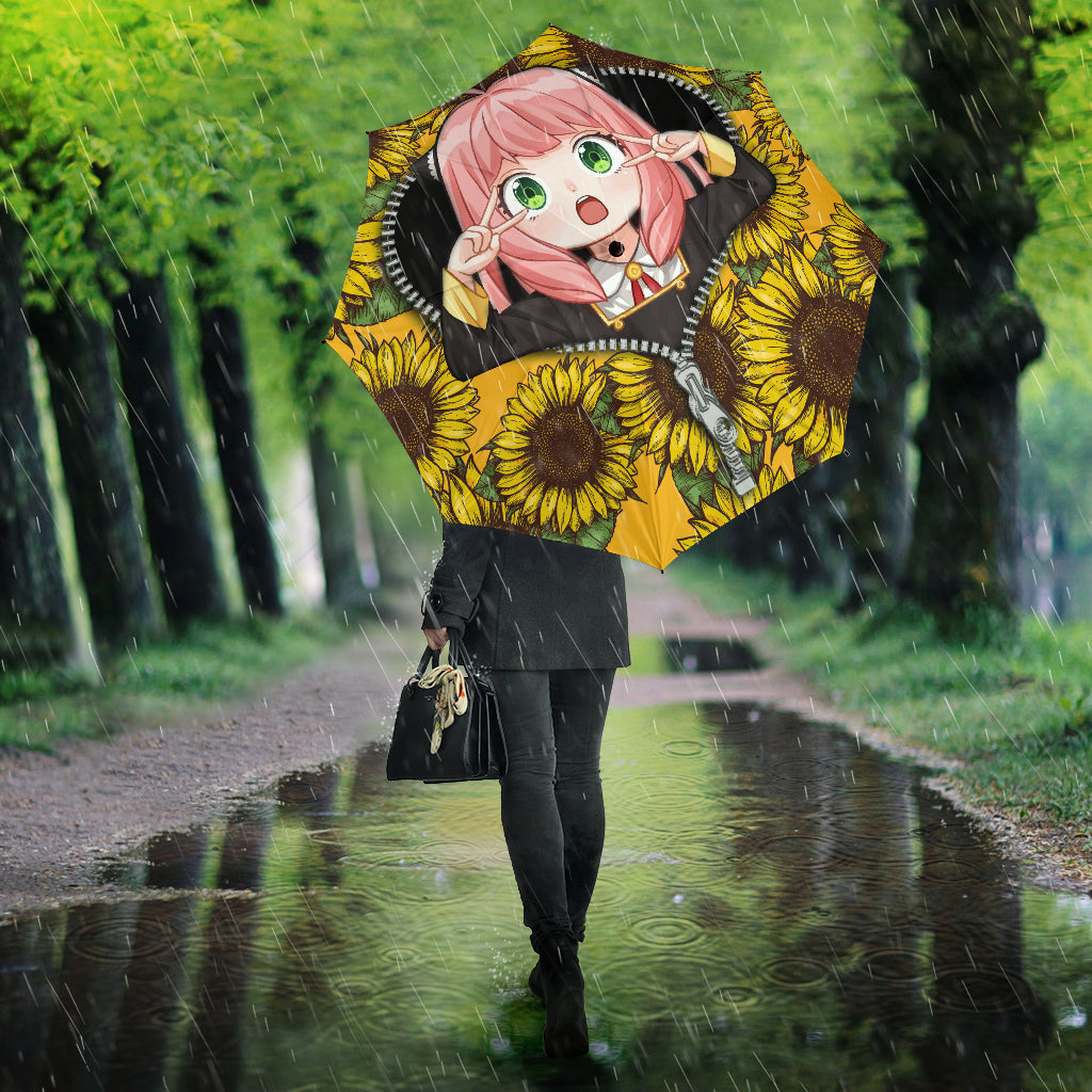 Anya Sunflower Zipper Umbrella Nearkii