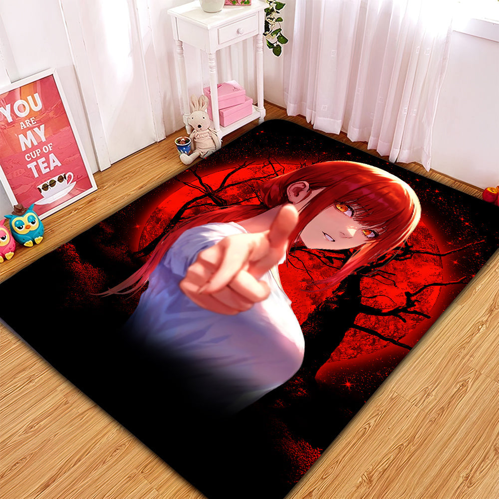 Makima Chainsaw Man 2 Moonlight Rug Carpet Rug Home Room Decor Nearkii