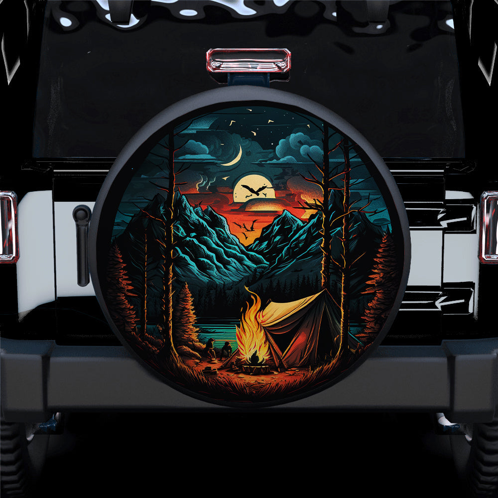 Mountains Camping Car Spare Tire Covers Gift For Campers Nearkii