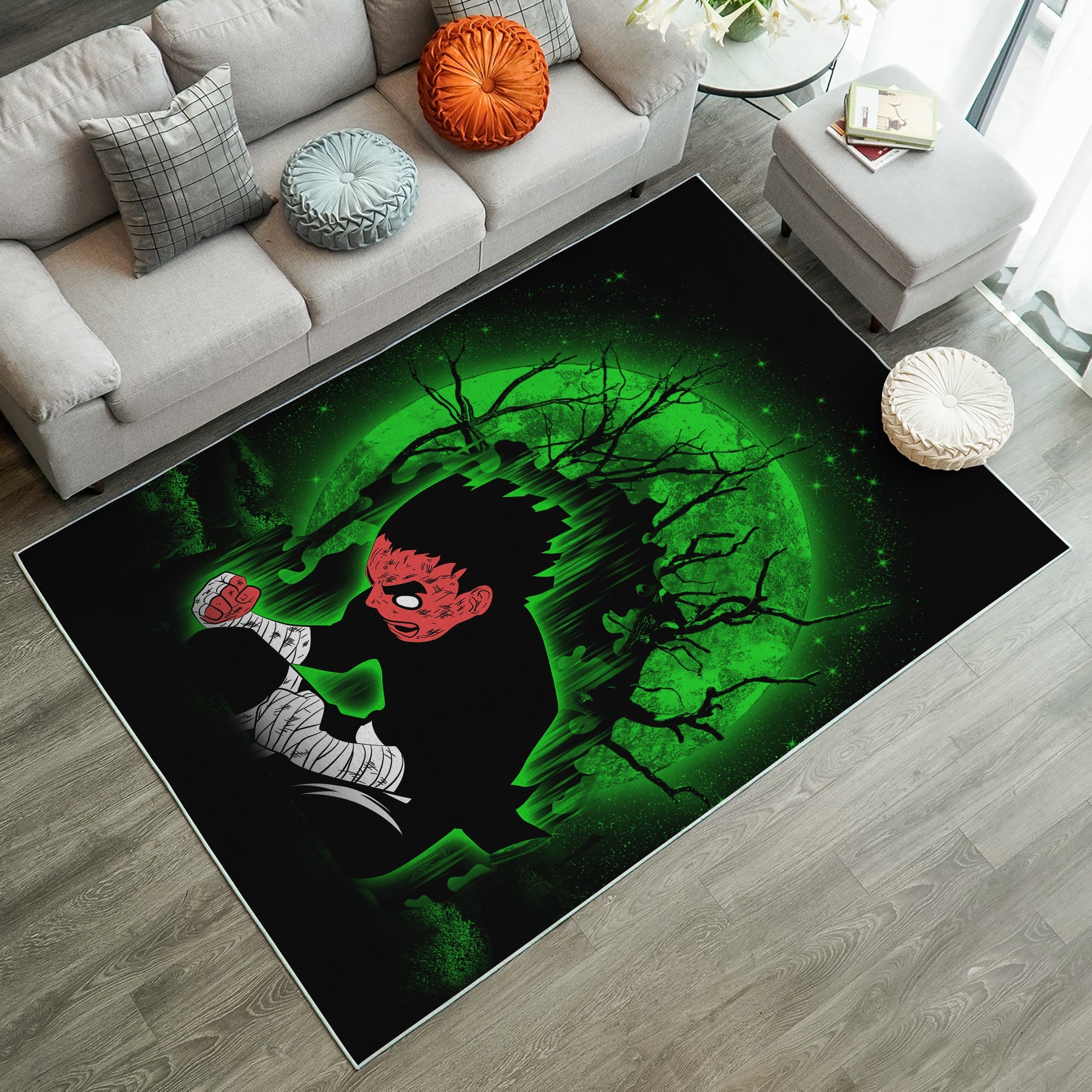 Rock Lee Power Up Moonlight Rug Carpet Rug Home Room Decor Nearkii