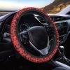 Red Leopard Print Car Steering Wheel Cover Nearkii