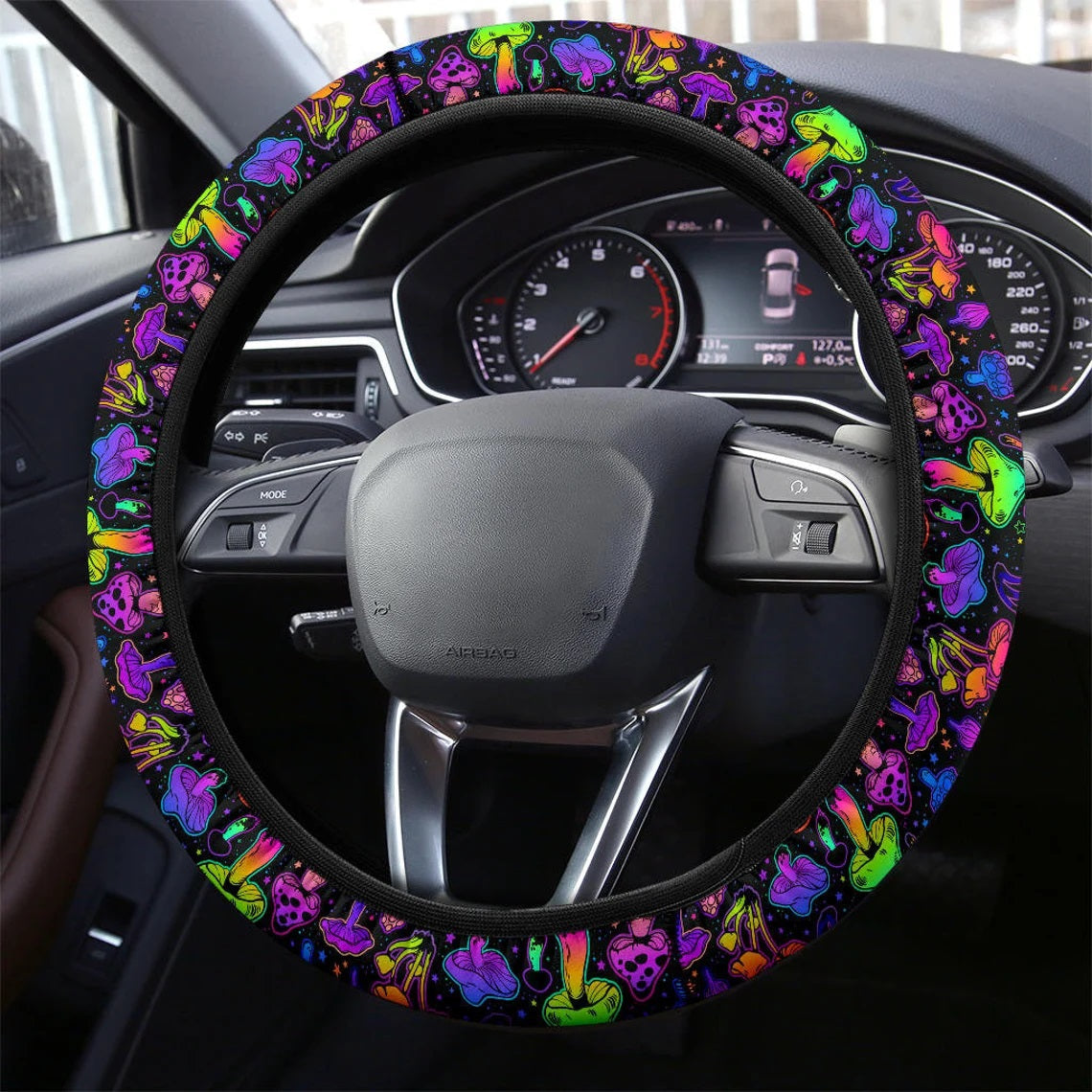 Magic Mushroom Glow Car Steering Wheel Cover Nearkii