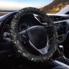 Black And White Horse Pattern Print Car Steering Wheel Cover Nearkii