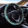 Teal Southwestern Navajo Pattern Print Car Steering Wheel Cover Nearkii