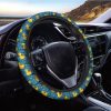 Pixel Rubber Duck Pattern Print Car Steering Wheel Cover Nearkii