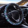 Colorful Dolphin Pattern Print Car Steering Wheel Cover Nearkii