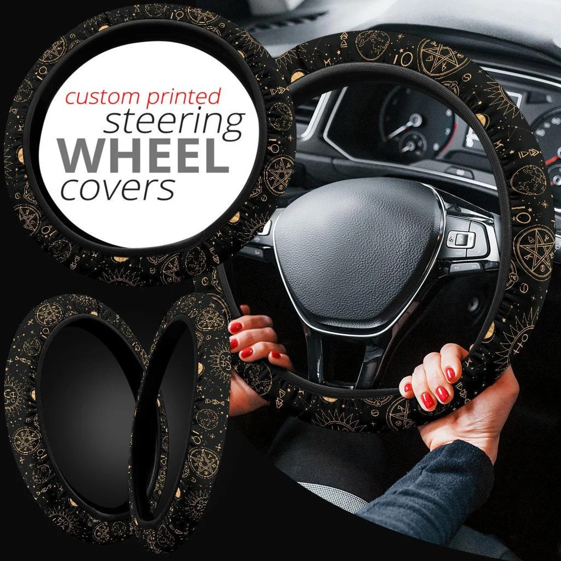 Zodiac Car Steering Wheel Cover Nearkii