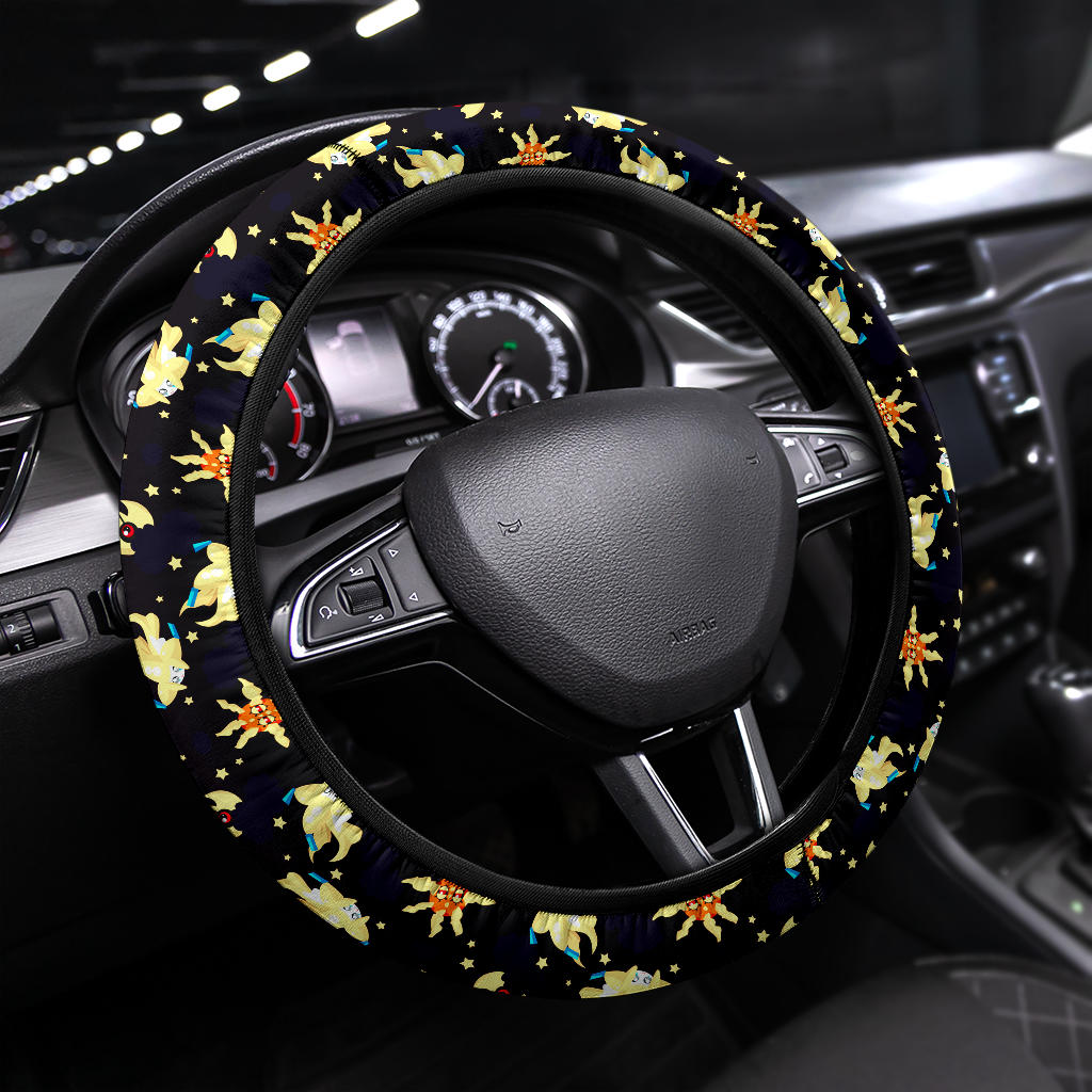 Pokemon Pattern Sun Moon Christmas Premium Custom Car Steering Wheel Cover Nearkii