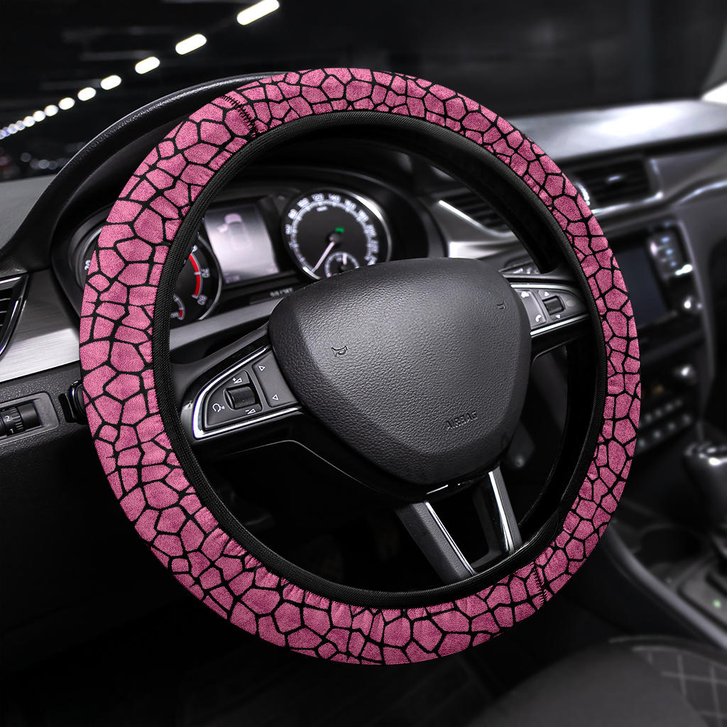 Pink Girafee Premium Car Steering Wheel Cover Nearkii