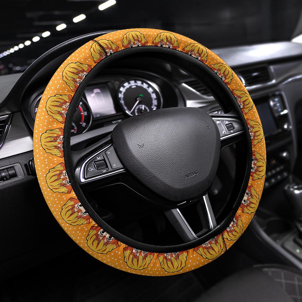 Agatsuma Zenitsu Demon Slayer Anime Car Steering Wheel Cover 8 Nearkii