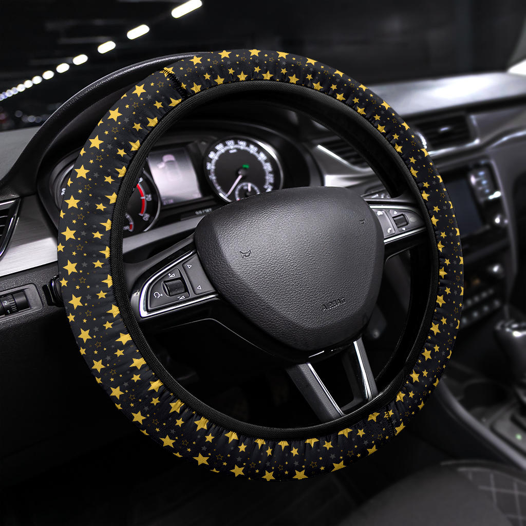 Yellow Star Premium Car Steering Wheel Cover Nearkii