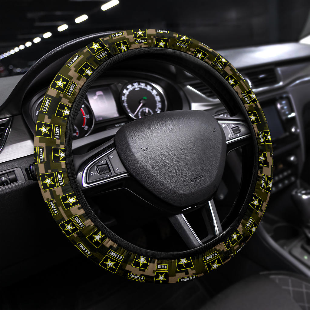 US Army Car Steering Wheel Cover Nearkii