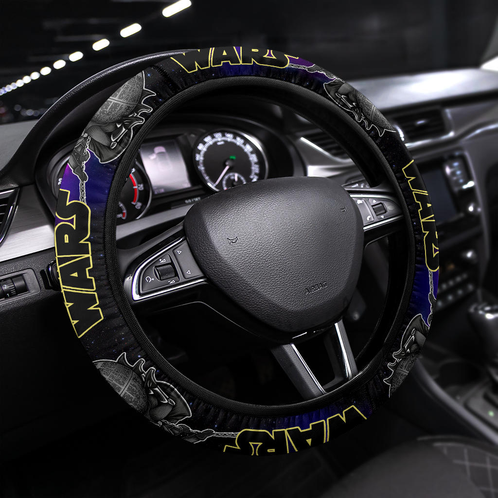 Darth Vader And Death Star Car Steering Wheel Cover Nearkii