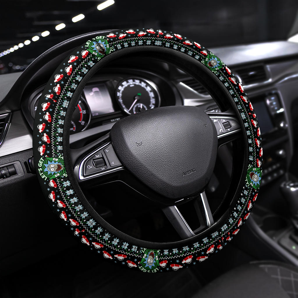 Rick And Morty Christmas Premium Custom Car Steering Wheel Cover No reviews Nearkii