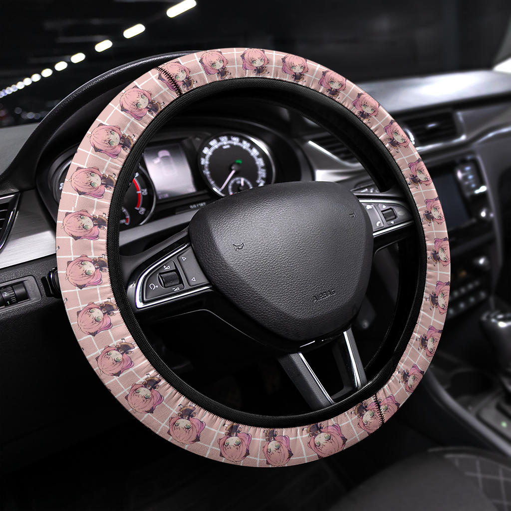 Chibi Anya Spy X Family Car Steering Wheel Cover Nearkii