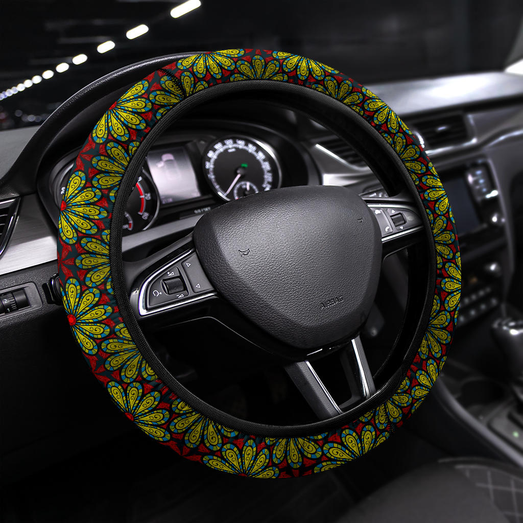 Flower Glass Premium Car Steering Wheel Cover Nearkii