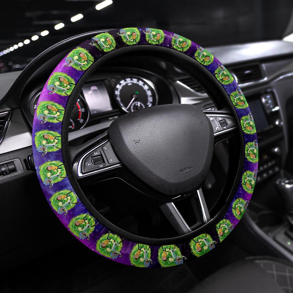 Rick And Morty Custom Car Steering Wheel Cover Nearkii