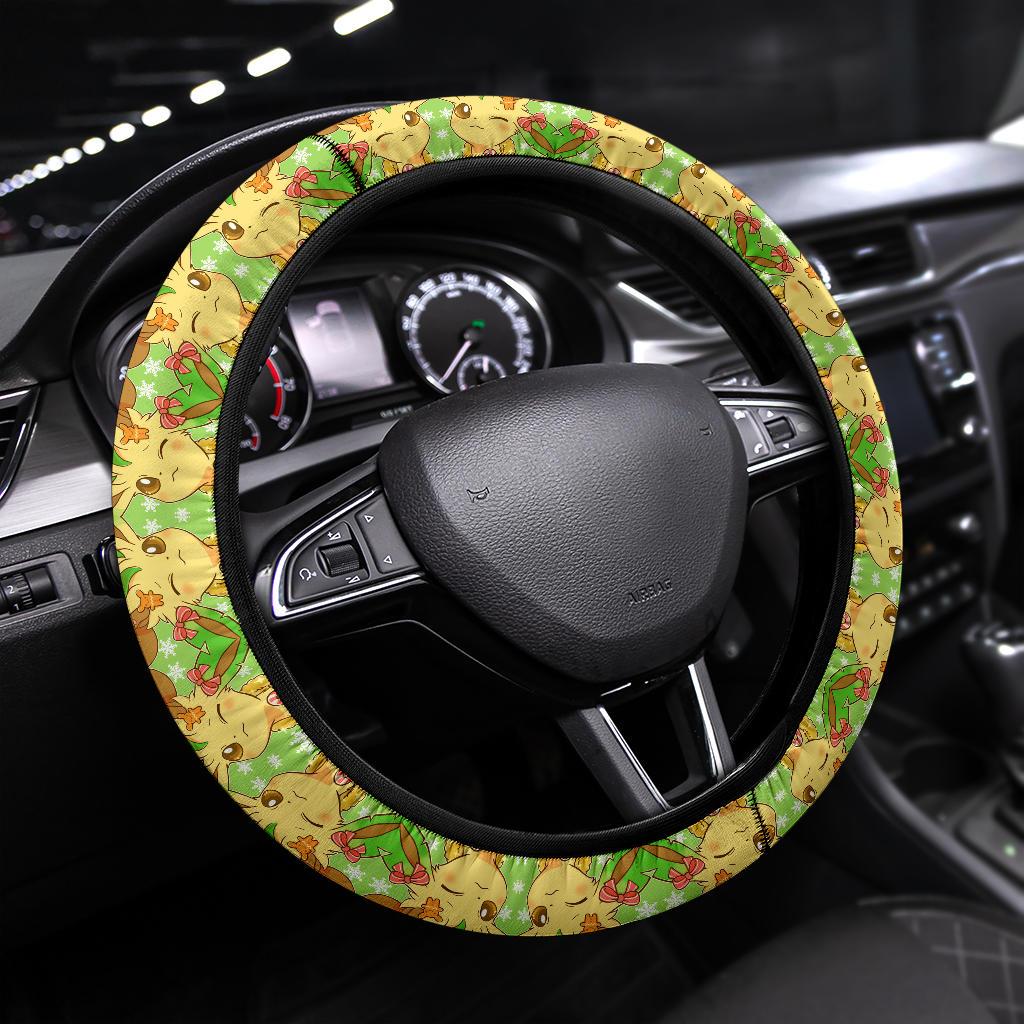 Leafeon Pokemon Car Steering Wheel Cover 2 Nearkii