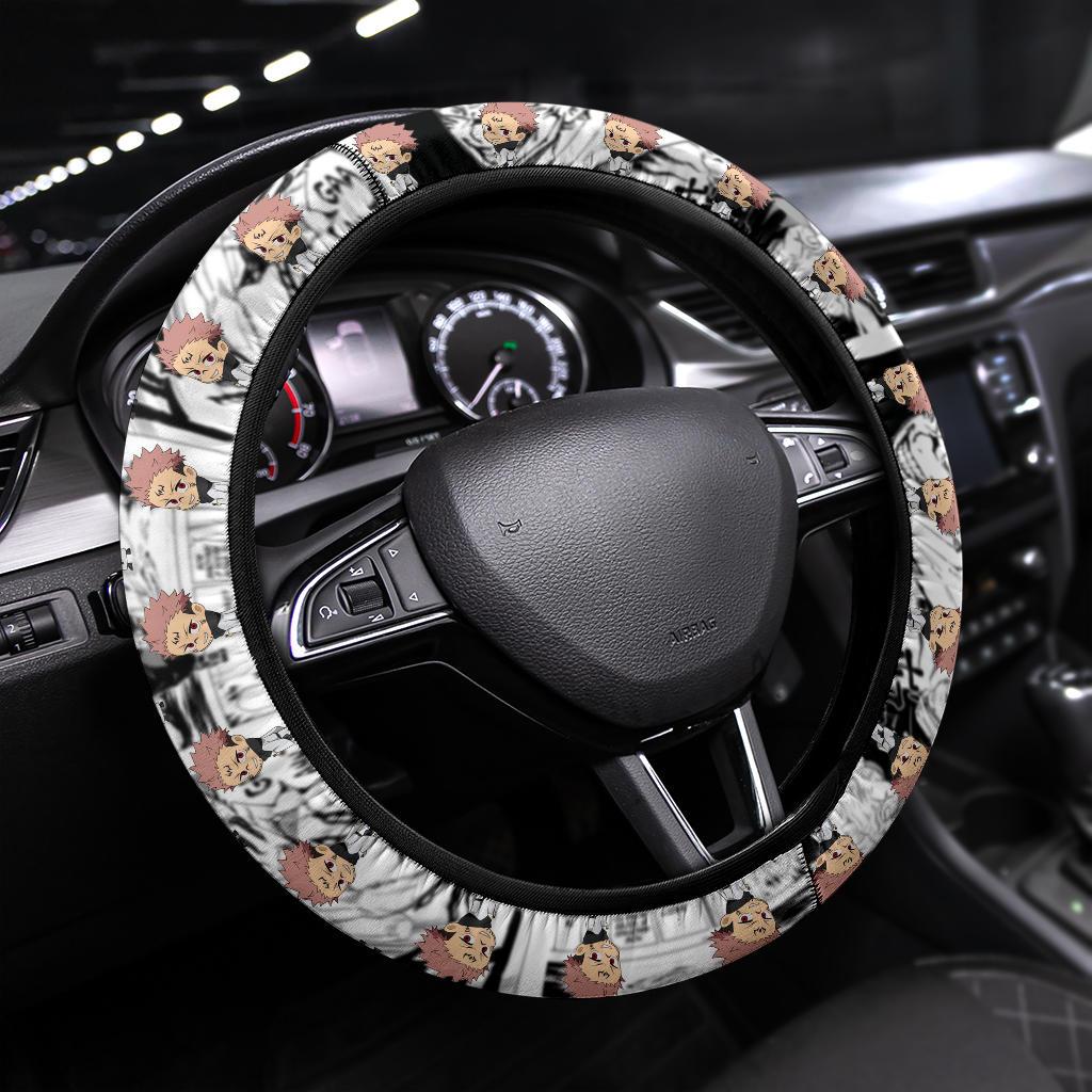 Sukuna Jujutsu Kaisen Anime Custom Car Steering Wheel Cover Nearkii