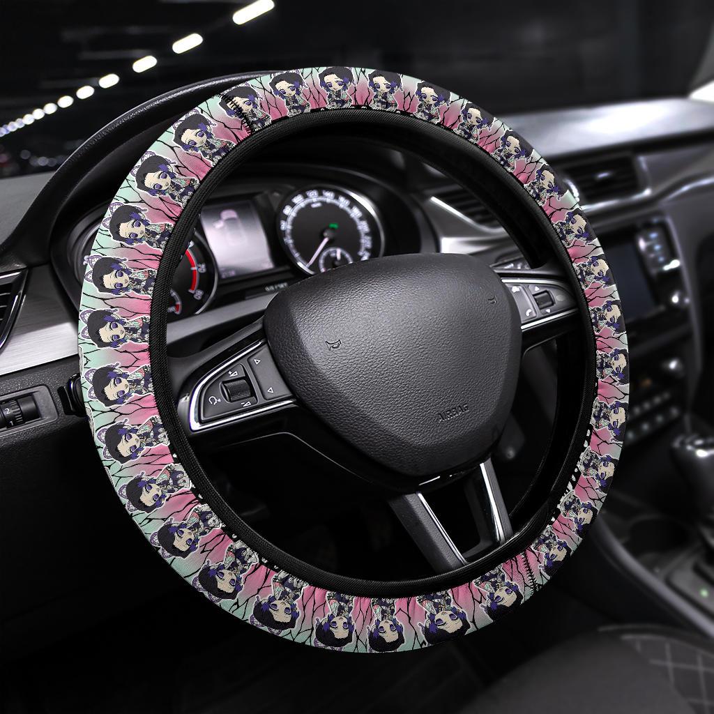 Cute Shinobu Kocho Demon Slayer Anime Car Steering Wheel Cover 1 Nearkii