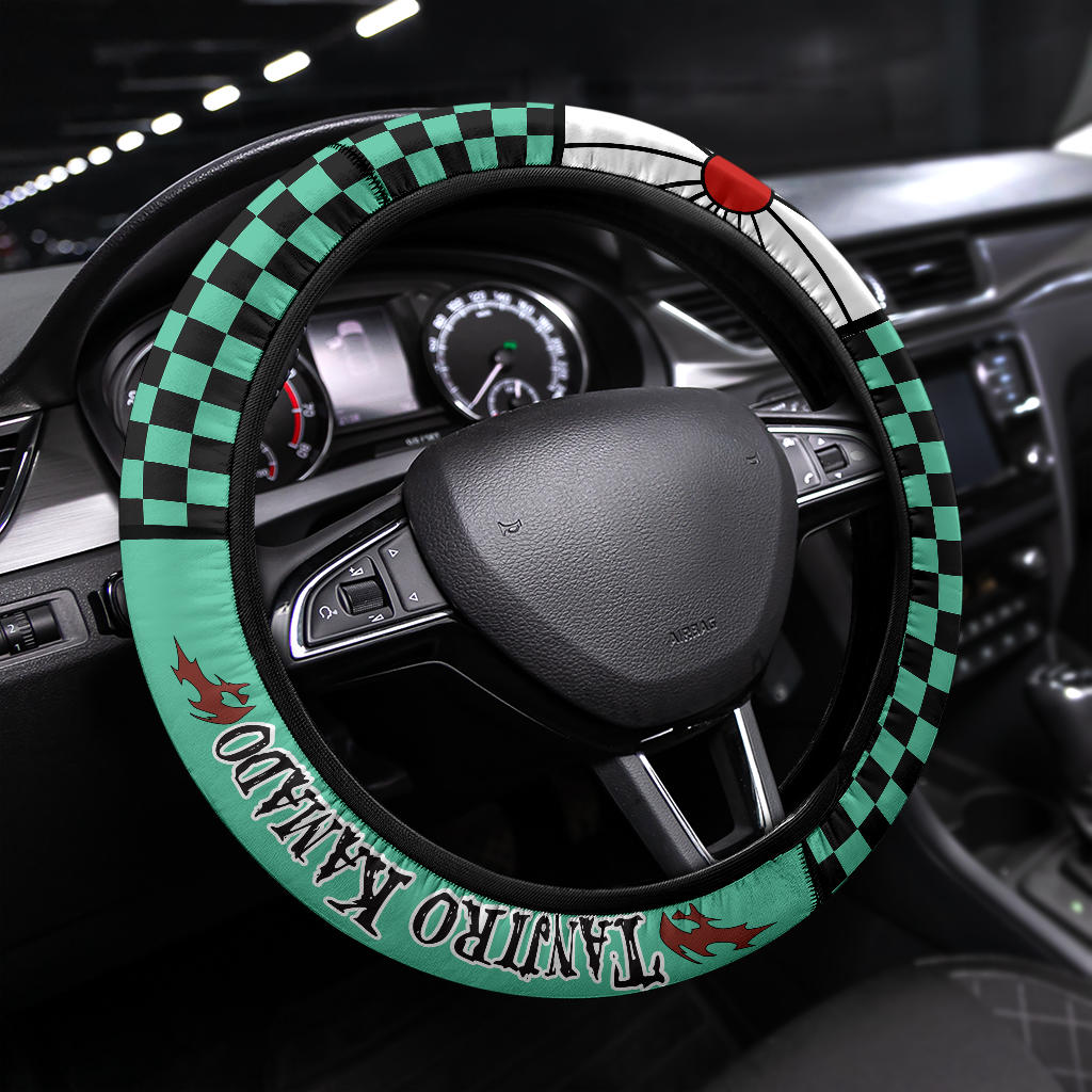 Kimetsu No Yaiba Tanjiro Kamado Car Steering Wheel Cover Nearkii