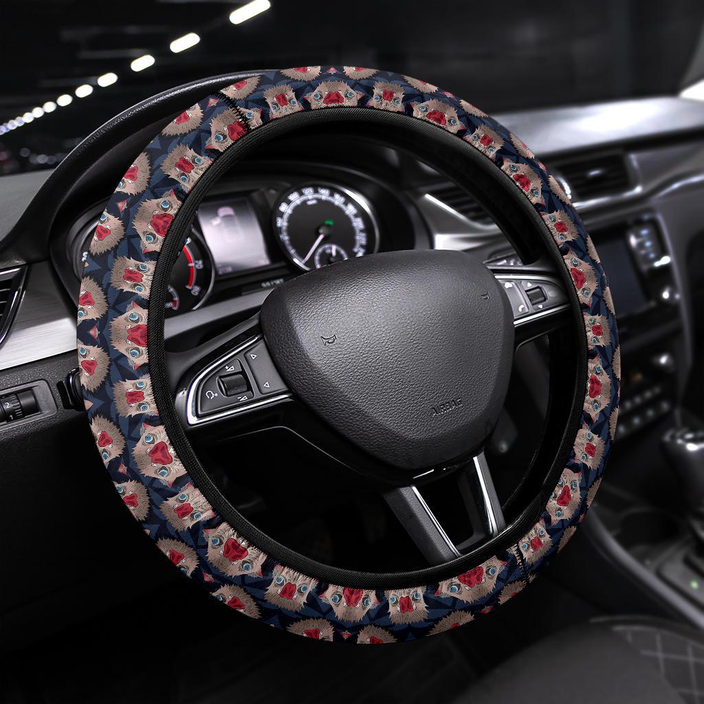 Hashibira Inosuke Demon Slayer Anime Car Steering Wheel Cover 5 Nearkii