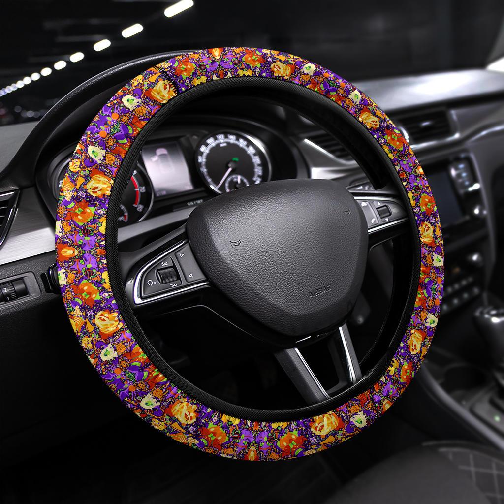 Pattern Pokemon Halloween Car Steering Wheel Cover Nearkii