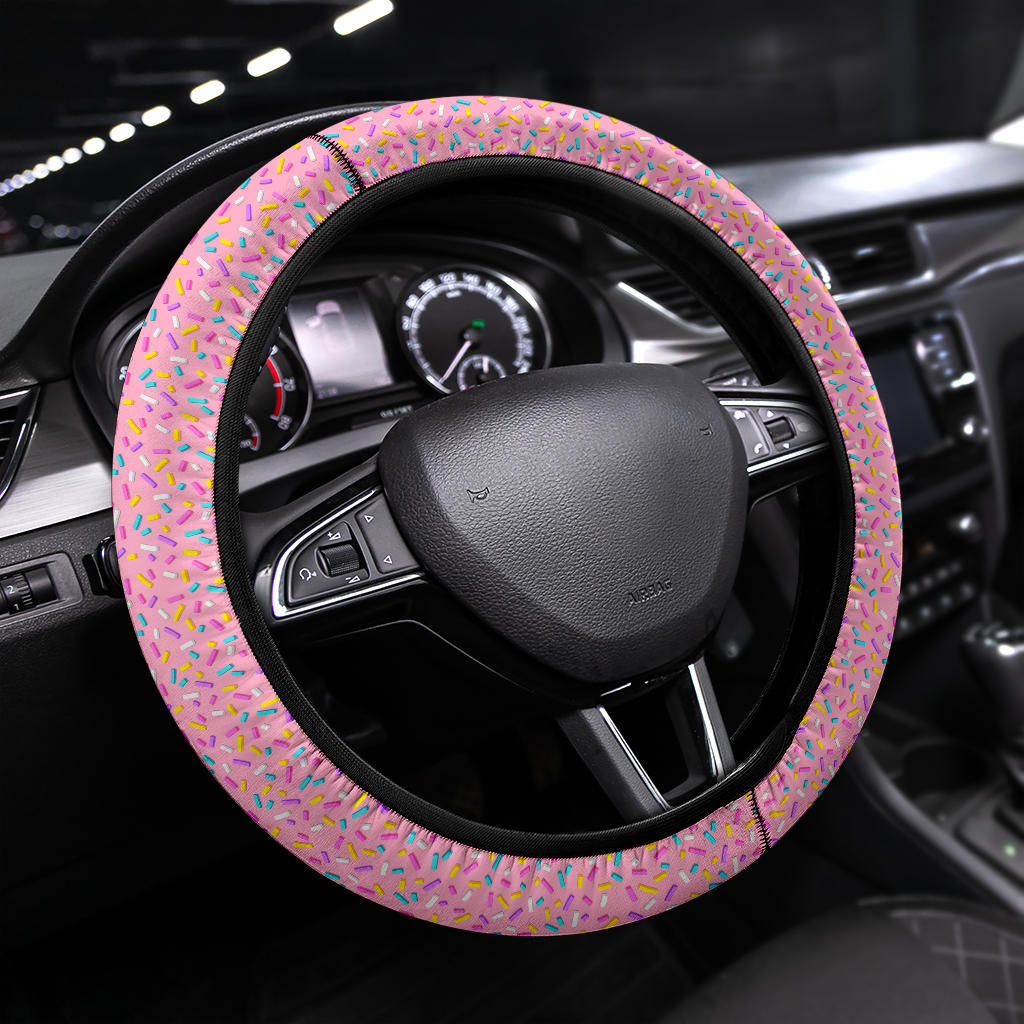 Pink Donut Premium Car Steering Wheel Cover Nearkii