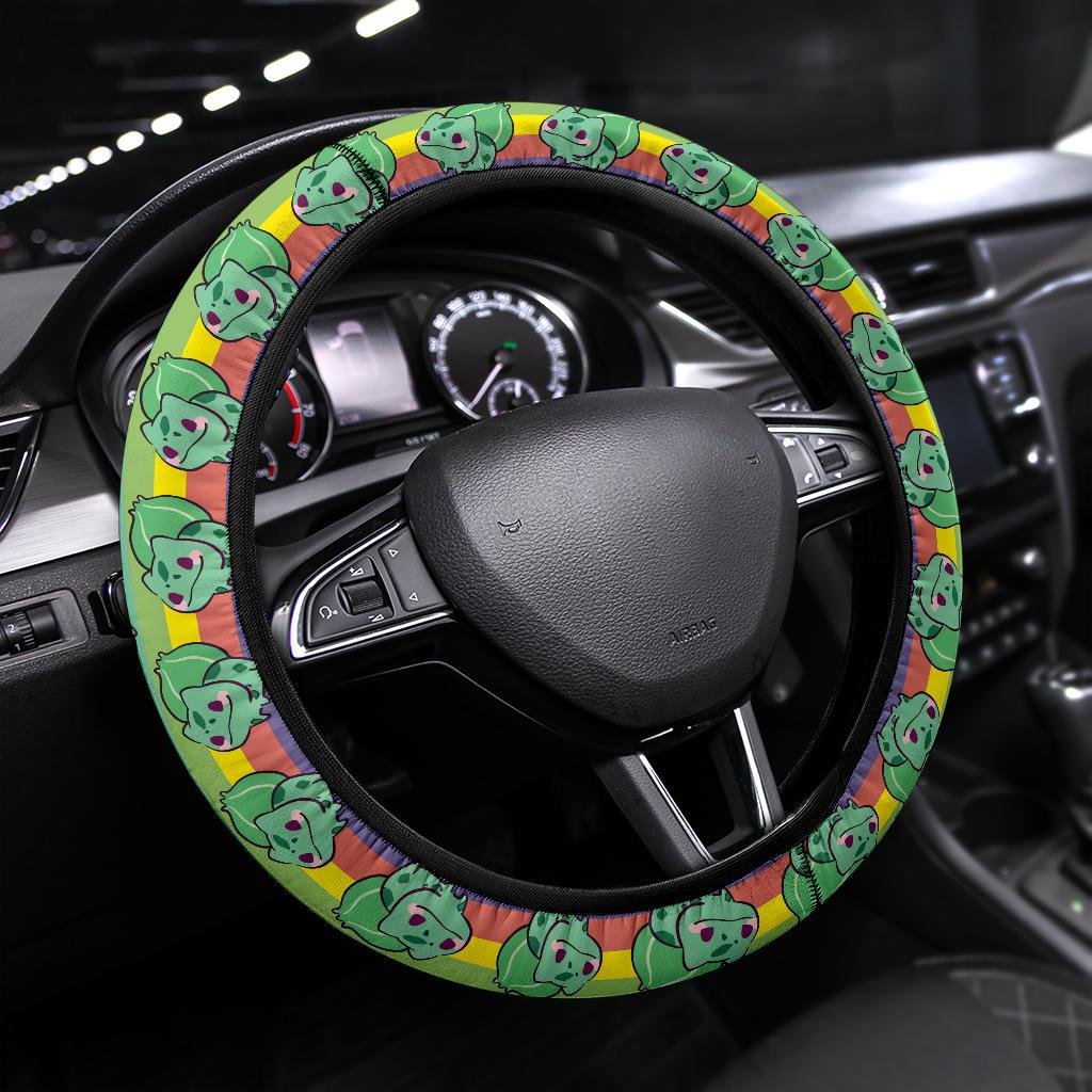 Bulbasaur Pokemon Anime Custom Car Steering Wheel Cover Nearkii