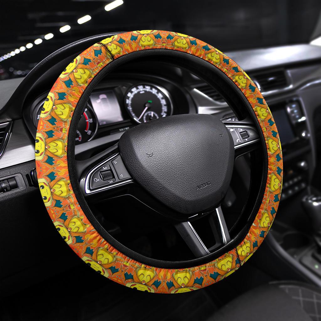 Pikachu Charizard Pokemon Car Steering Wheel Cover 1 Nearkii