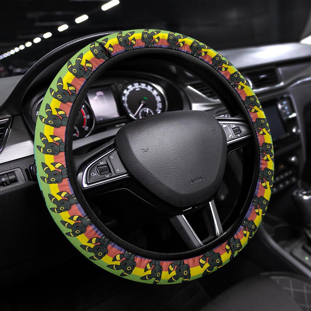 Umbreon Eevee Pokemon Anime Custom Car Steering Wheel Cover Nearkii