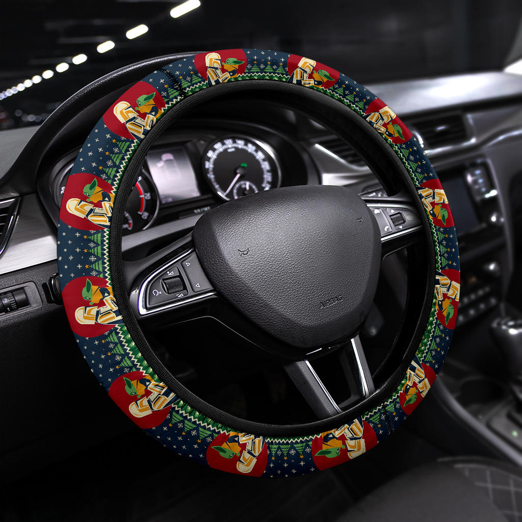 Baby Yoda Mandalorian Cute Premium Custom Car Steering Wheel Cover Nearkii