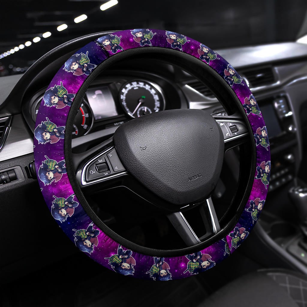 Giyu Tomioka Demon Slayer Anime Premium Custom Car Steering Wheel Cover 2 Nearkii