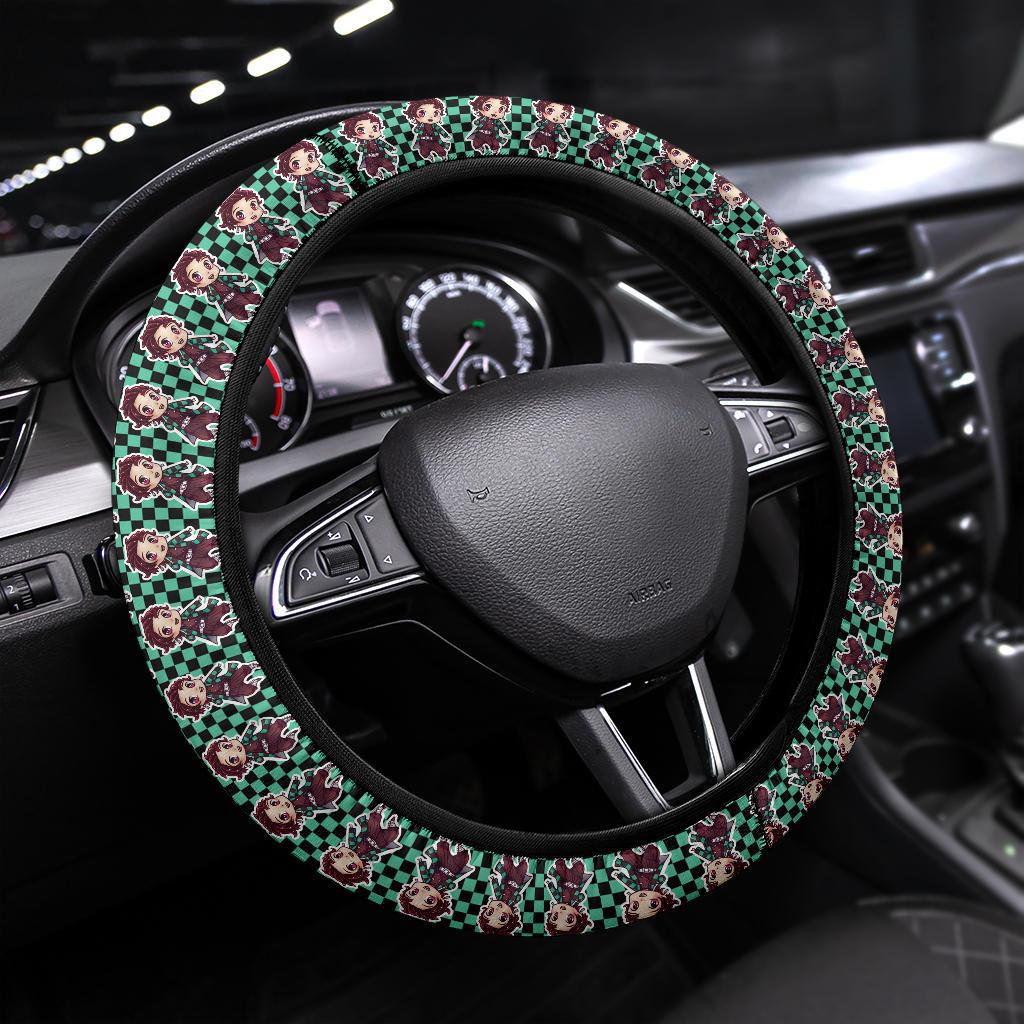 Kamado Tanjiro Demon Slayer Anime Car Steering Wheel Cover 3 Nearkii