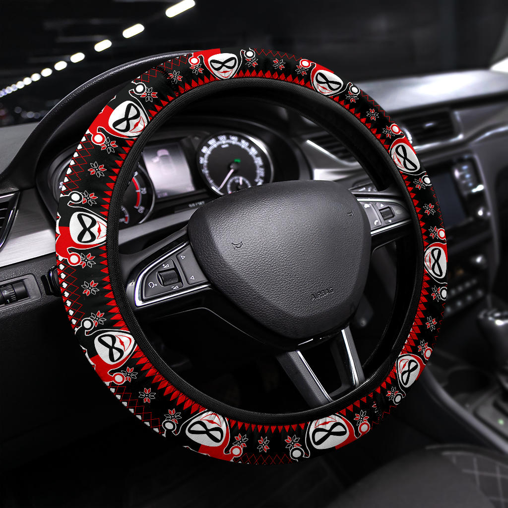 Harley Quinn Art Christmas Premium Custom Car Steering Wheel Cover Nearkii