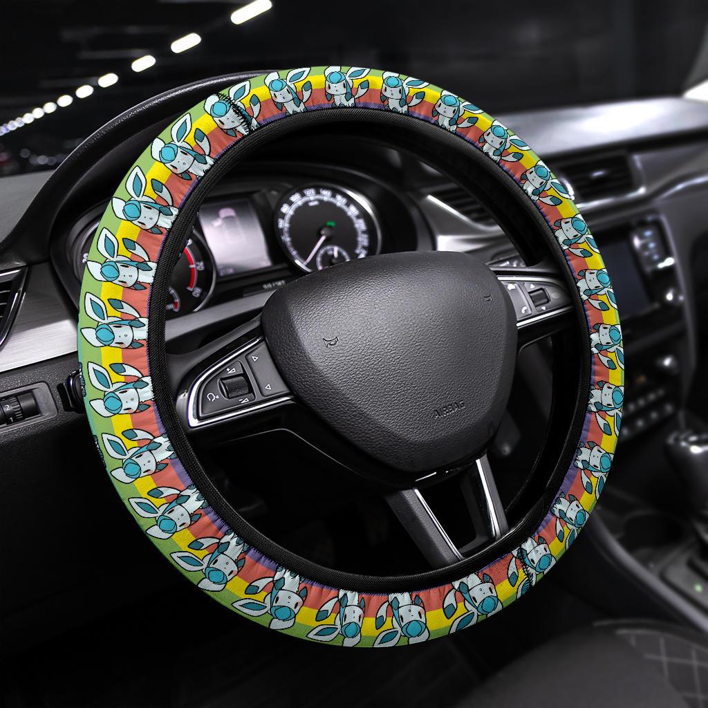 Glaceon Pokemon Anime Custom Car Steering Wheel Cover Nearkii