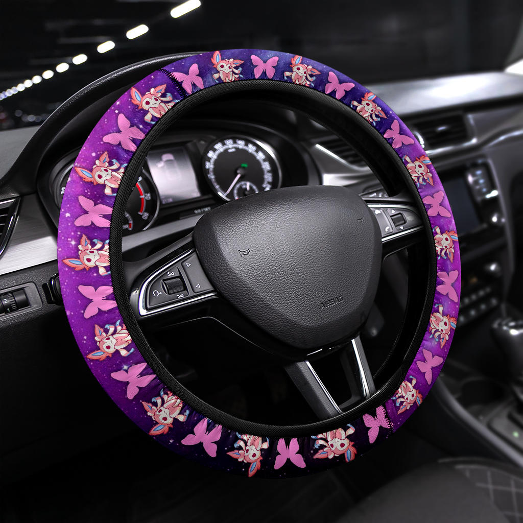 Pokemon Galaxy Sylveon Eevee Evolution Car Steering Wheel Cover Nearkii