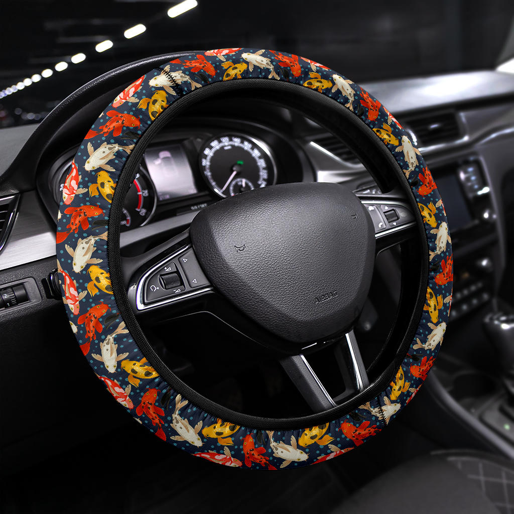 Koi Fish Premium Car Steering Wheel Cover Nearkii