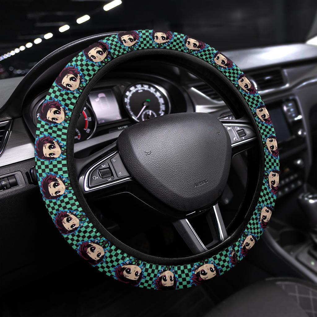 Kamado Tanjiro Demon Slayer Anime Car Steering Wheel Cover 5 Nearkii