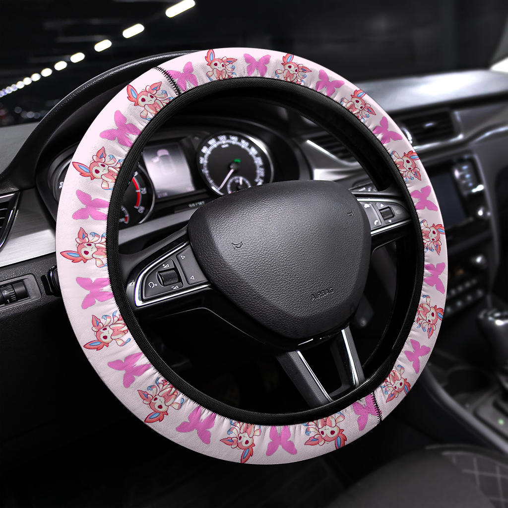 Pokemon Sylveon Eevee Evolution Car Steering Wheel Cover Nearkii