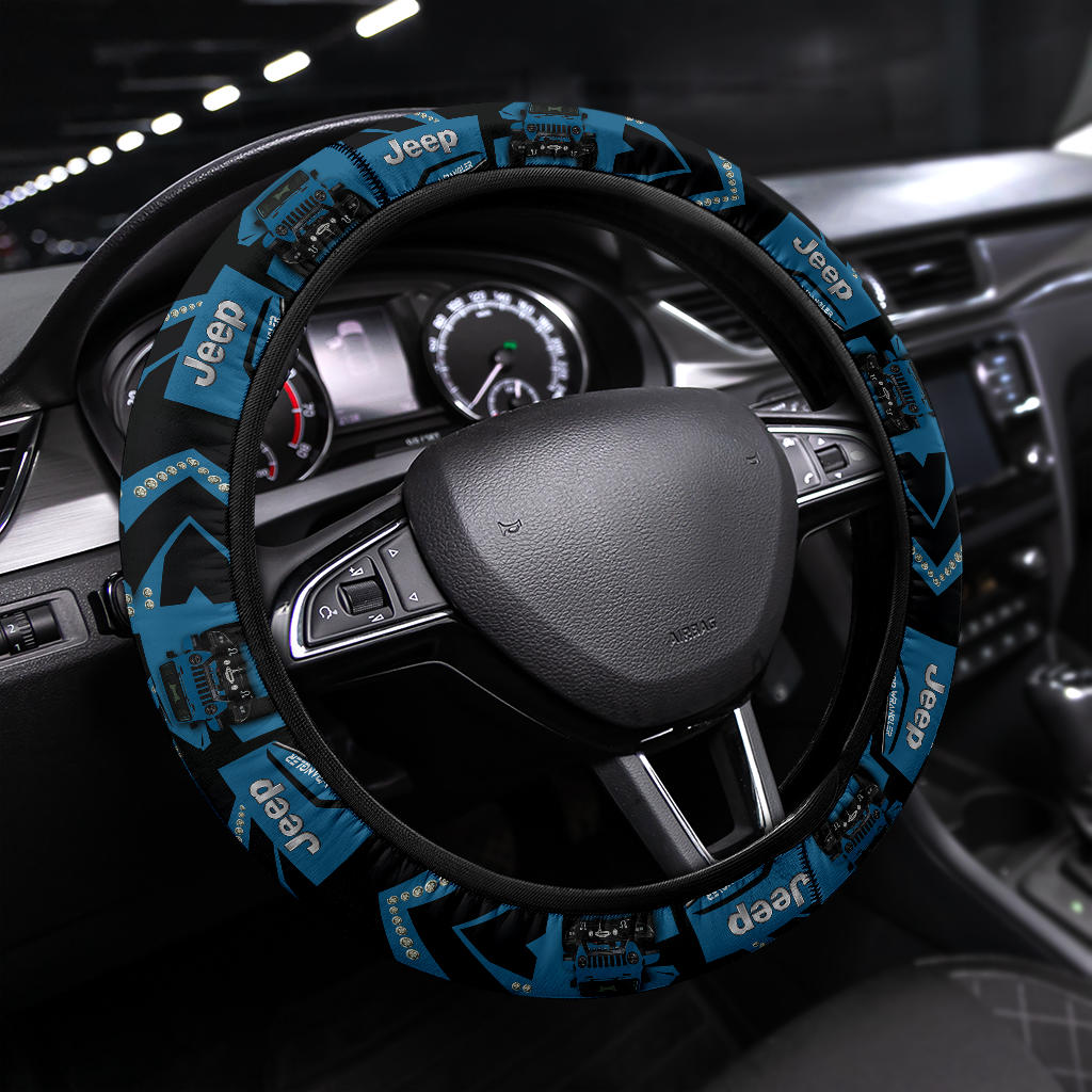 Blue Jeep Car Steering Wheel Cover Nearkii